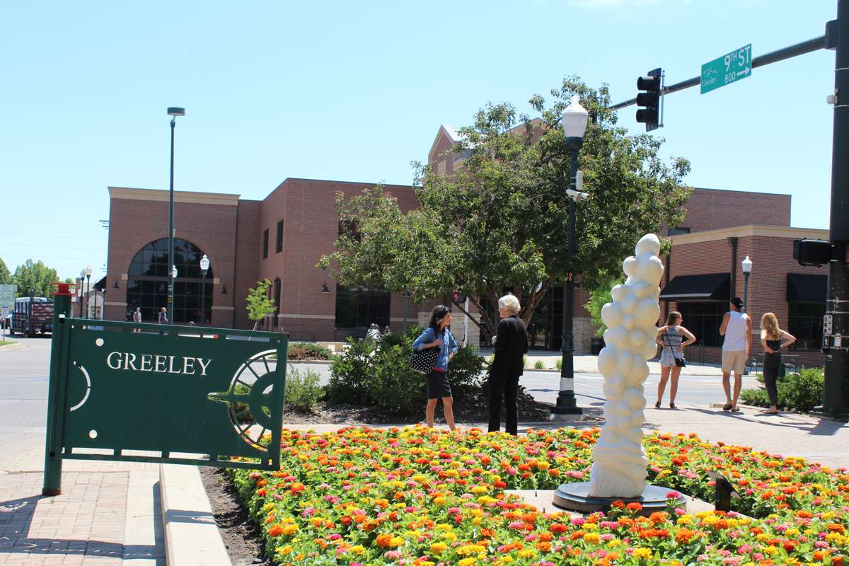 9th Street Plaza in downtown Greeley, Colorado